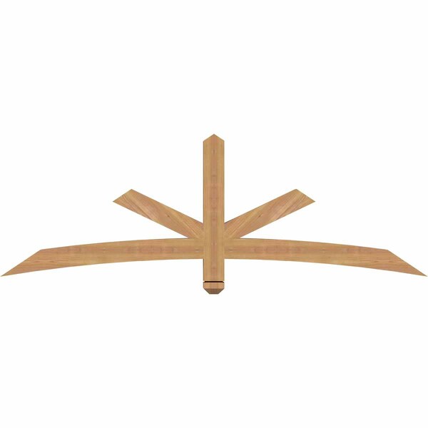 Ekena Millwork Alberta Smooth Timber Gable Bracket, Western Red Cedar, 72"W x 24"H x 3 1/2"D x 3 1/2"F, 8/12 Pitch GBW072X24X0404ALB00SWR - main